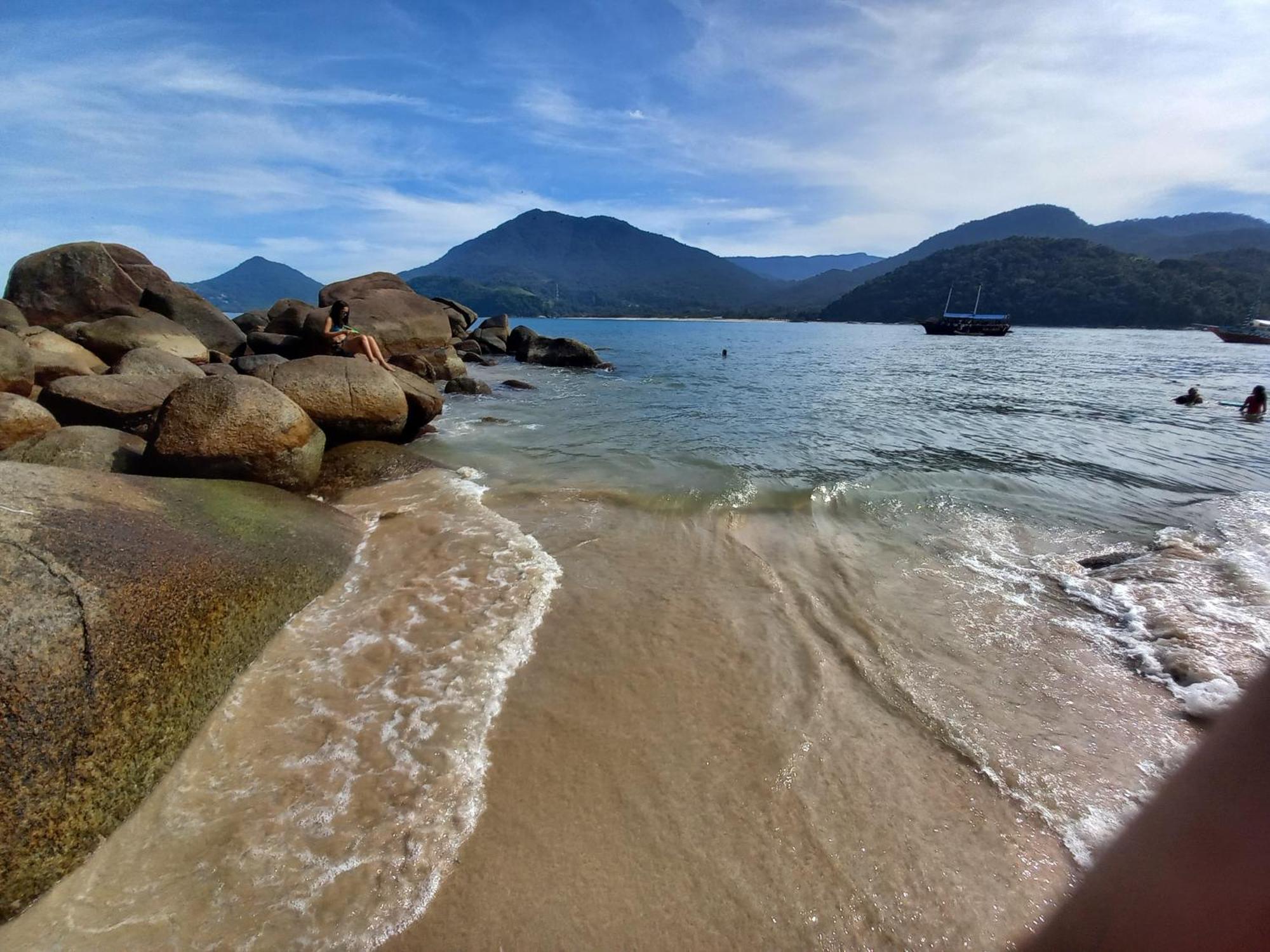 Apartamento Com Piscina Em Ubatuba-Sp Lägenhet Exteriör bild